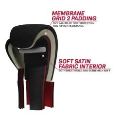 RDX F4 SPARRING HOOK & LOOP Red -Boxing Discount Store rdx f4 boxing sparring gloves hook loop 2