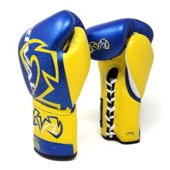 RIVAL RFX-GUERRERO SPARRING P4P EDITION LACE Blue/yellow -Boxing Discount Store rfxg spar p4p blue yellow 03 750x.png 1