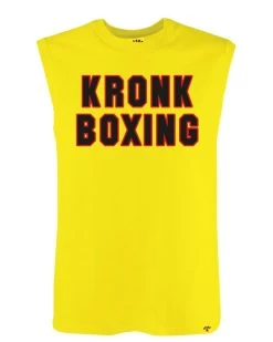 KRONK Boxing Sleeveless T Shirt Yellow